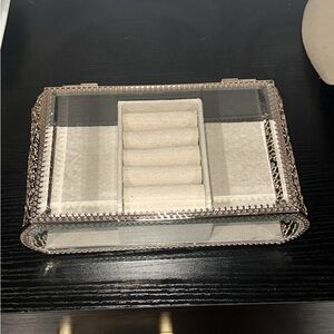 Glass jewelry box. The brand is Rachel Ashwell.